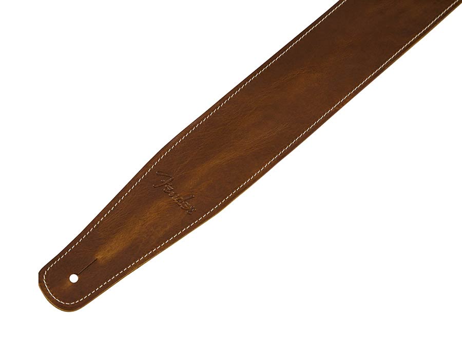FENDER Broken-In Leather Strap Brown
